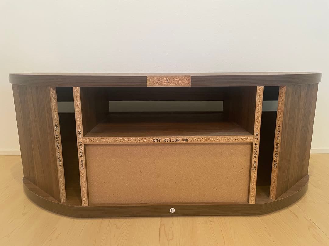 ディノス家具/隠しキャスター付きコーナーテレビ台 幅110cm ウォールナット