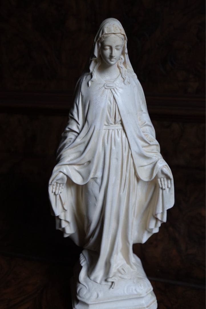 ◎フランスアンティーク　1920年頃　癒しの御顔、美しい聖母マリア像