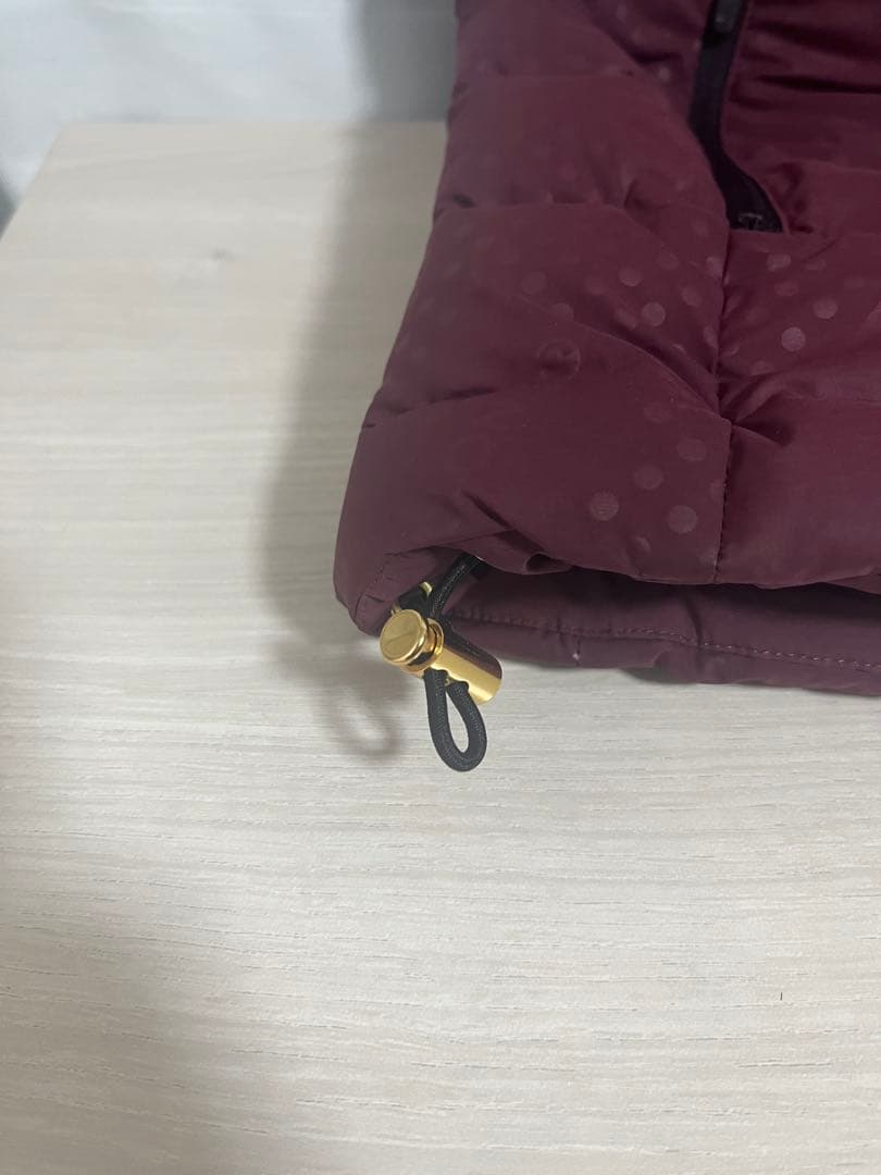 定価7.4万 MARK & LONA カモフラ ダウンベスト 38 ボルドー