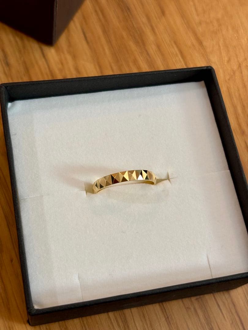 保証書付き　RAPA 18k スタッズ リング