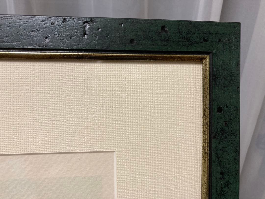 絵画　リトグラフ大　教会のある街　ジェームス・フォード　新品額装　箱付