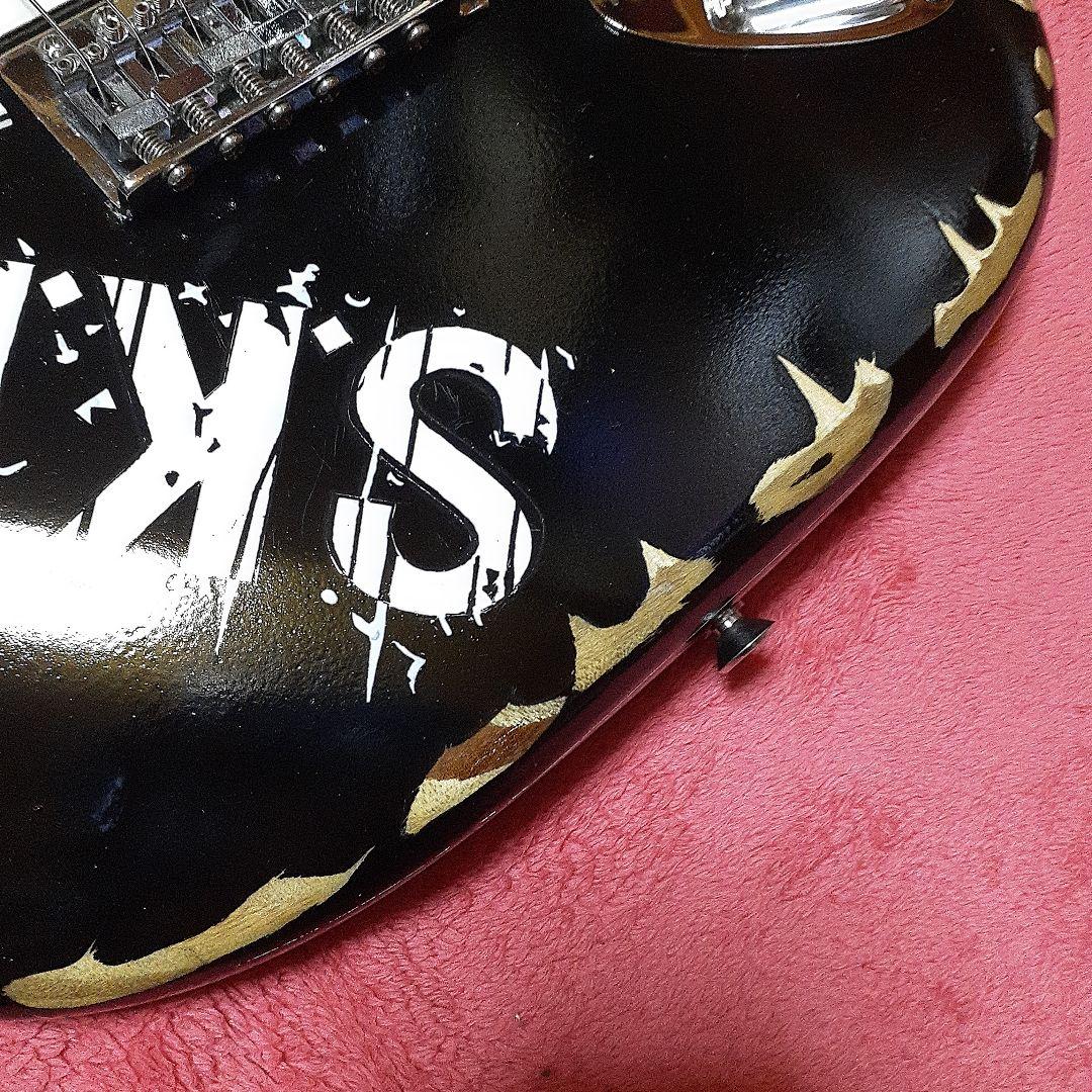 【良・美品】SKINペイント・SUGIZOモデル。ソフトケース&アーム付属。