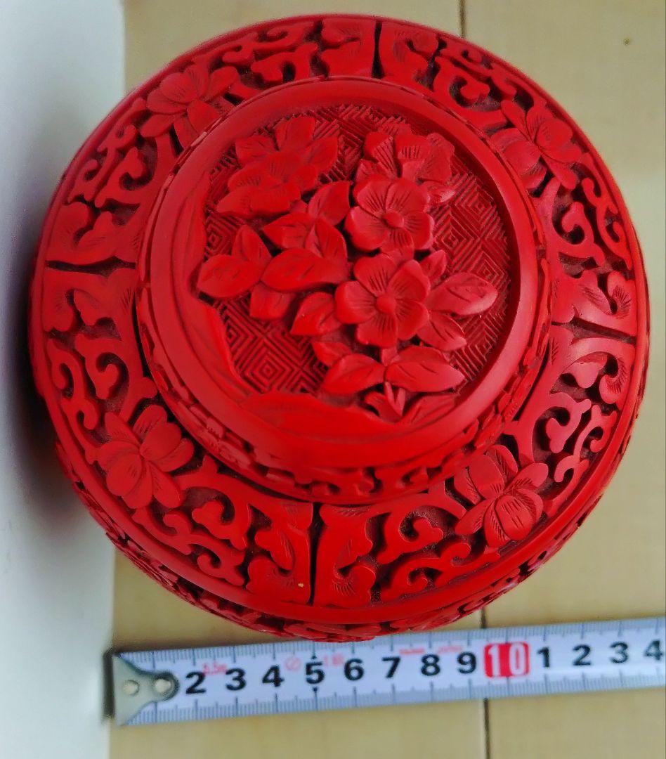 中国堆朱 壺 骨董品