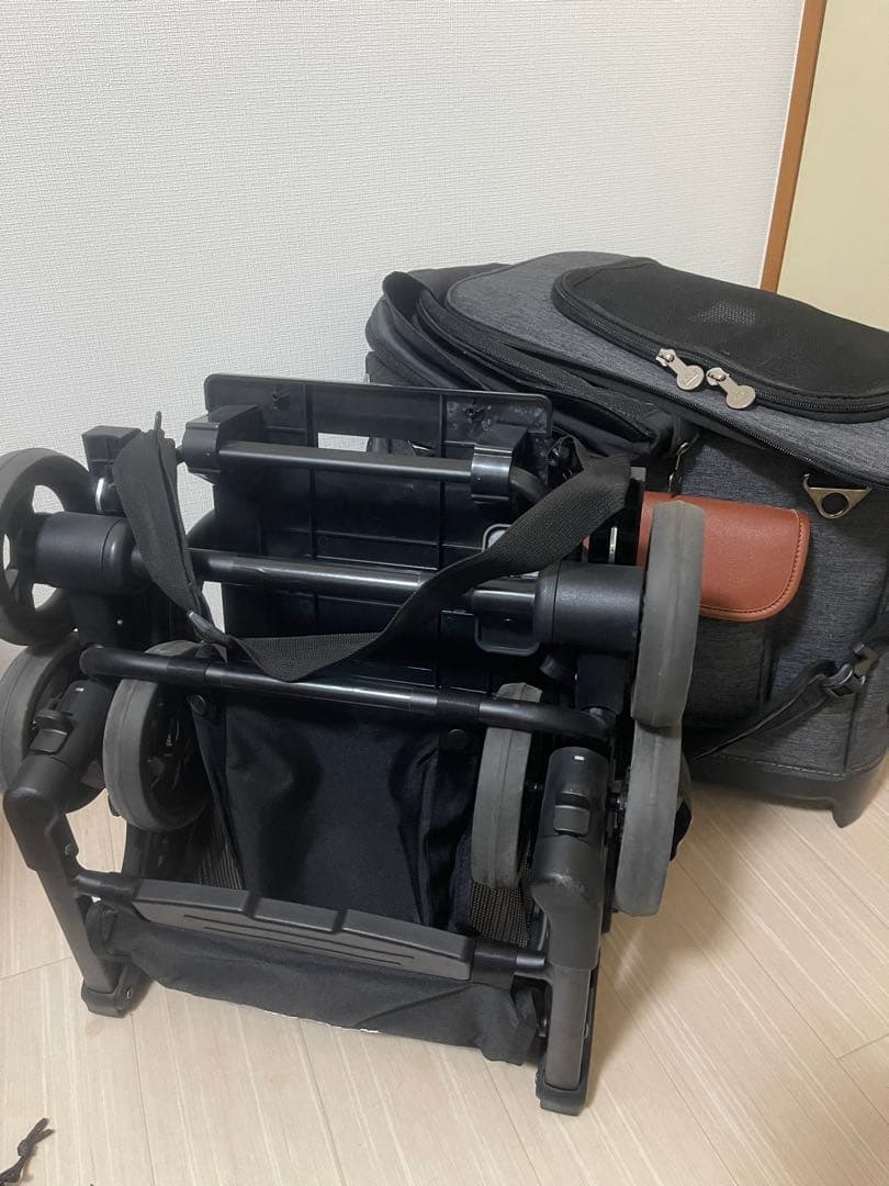 お値下げ済み　折りたたみペットカート グレー 7in1機能