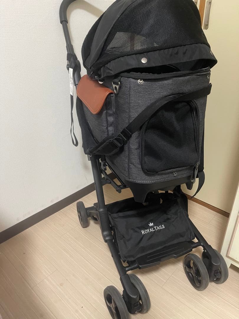 お値下げ済み　折りたたみペットカート グレー 7in1機能