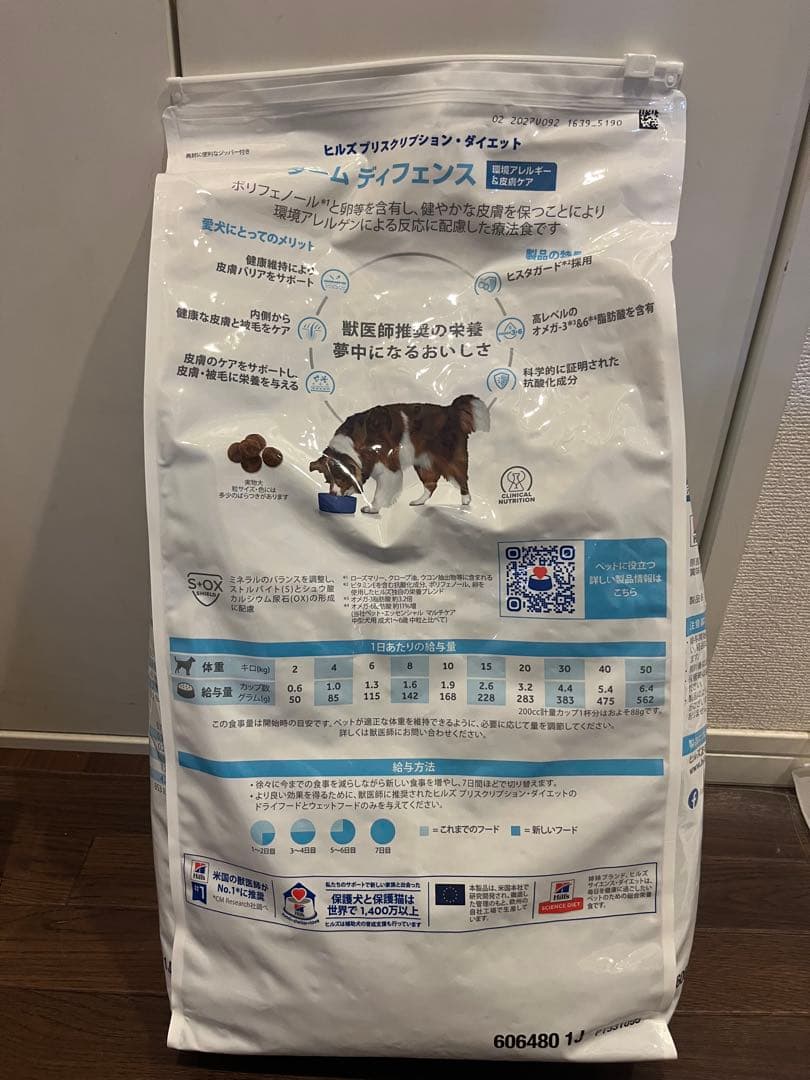 【新品未開封】ヒルズ ダームディフェンス 7.5kg