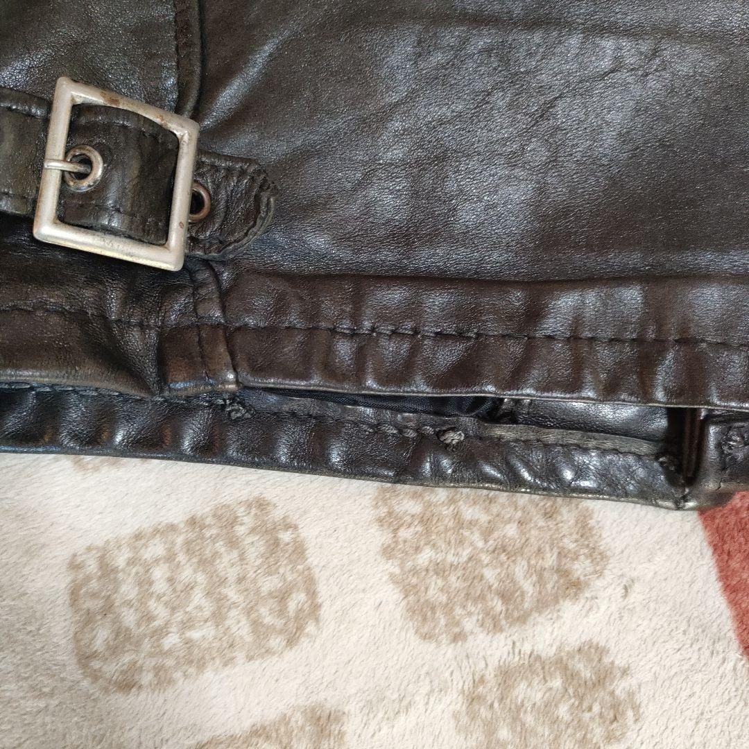 レアモデル　１４１　Schott　シングルライダース　３６　人気641の革違い