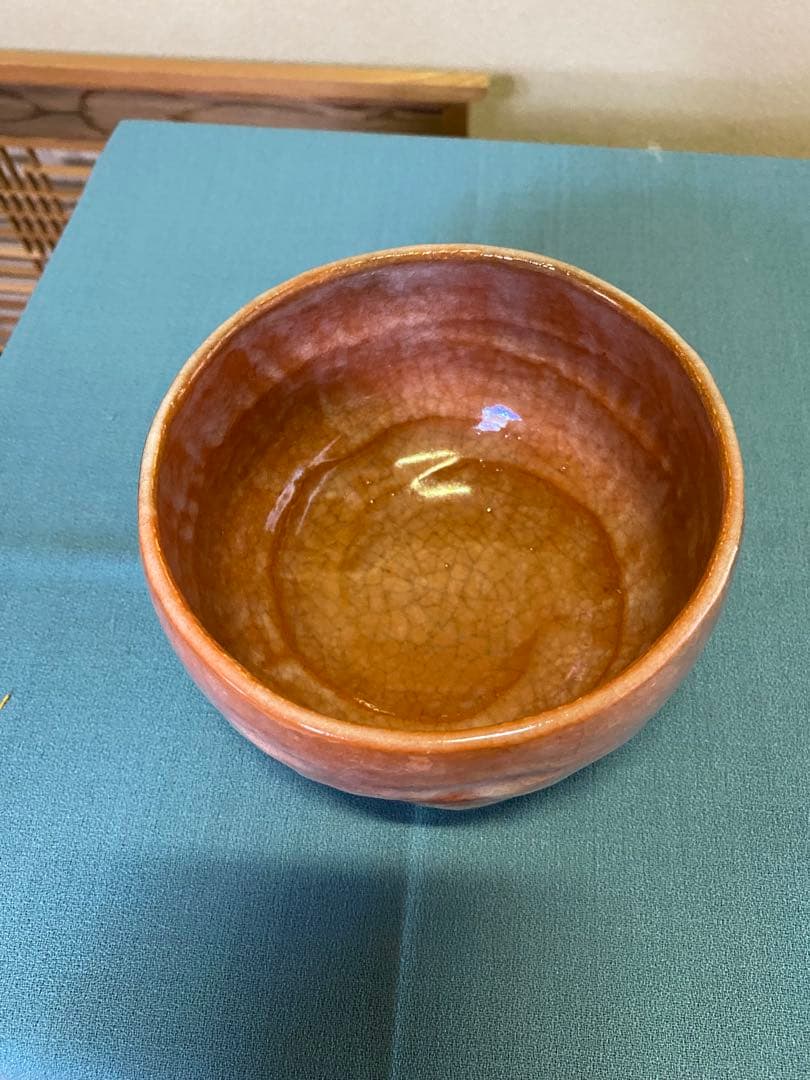 ⭐️本日限定⭐️茶道具/赤茶碗 小川長楽 五つ印赤茶碗 共箱