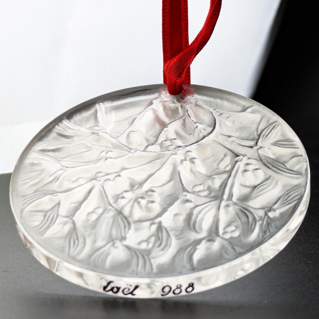 【8/3まで限定】フロストガラス★ラリック ヤドリギ ペンダント オーナメント