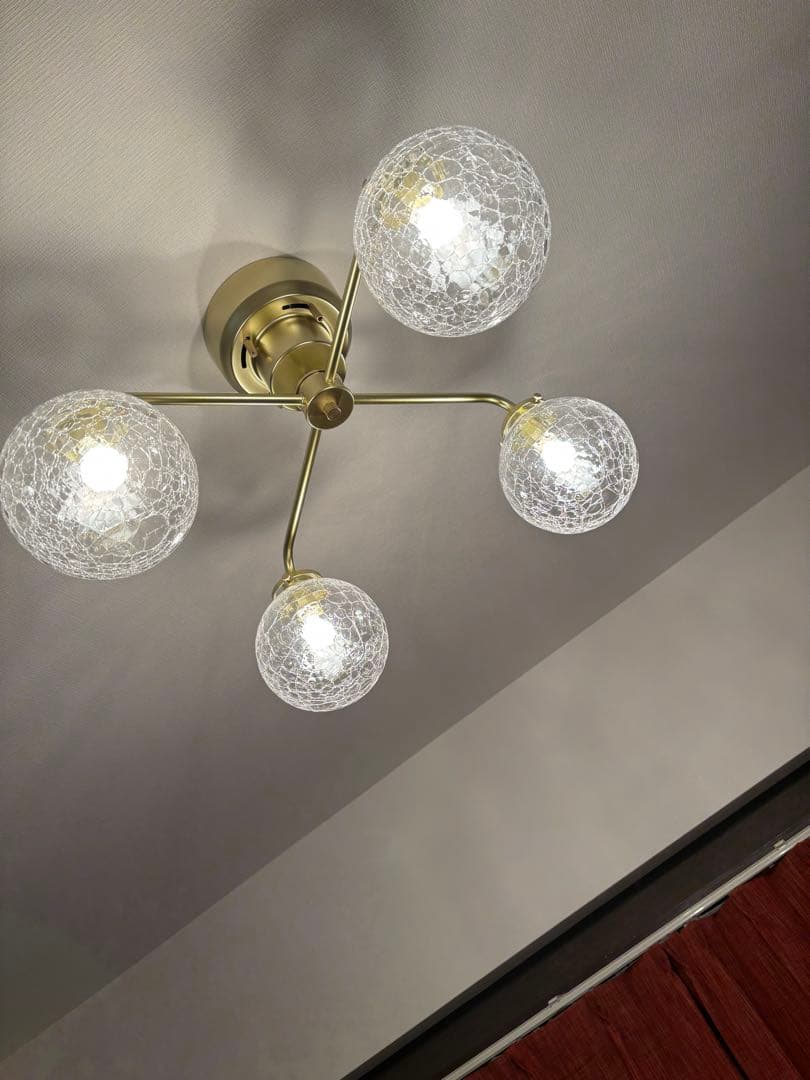 ❣️saki❣️KAKKO クラッククリア シーリングライト E17