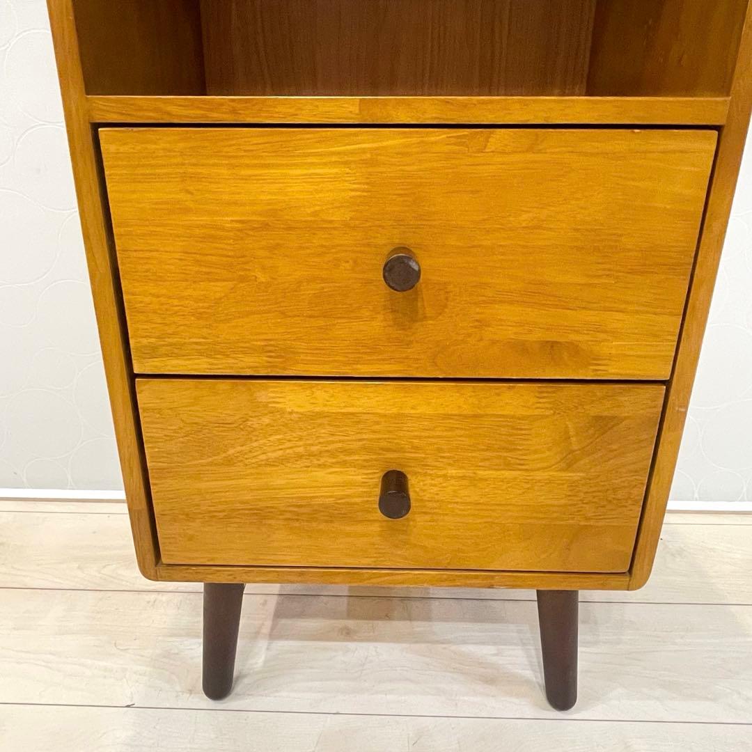 【弘益】KOKOA 天然木 キャビネット サイドチェスト 収納家具 北欧風