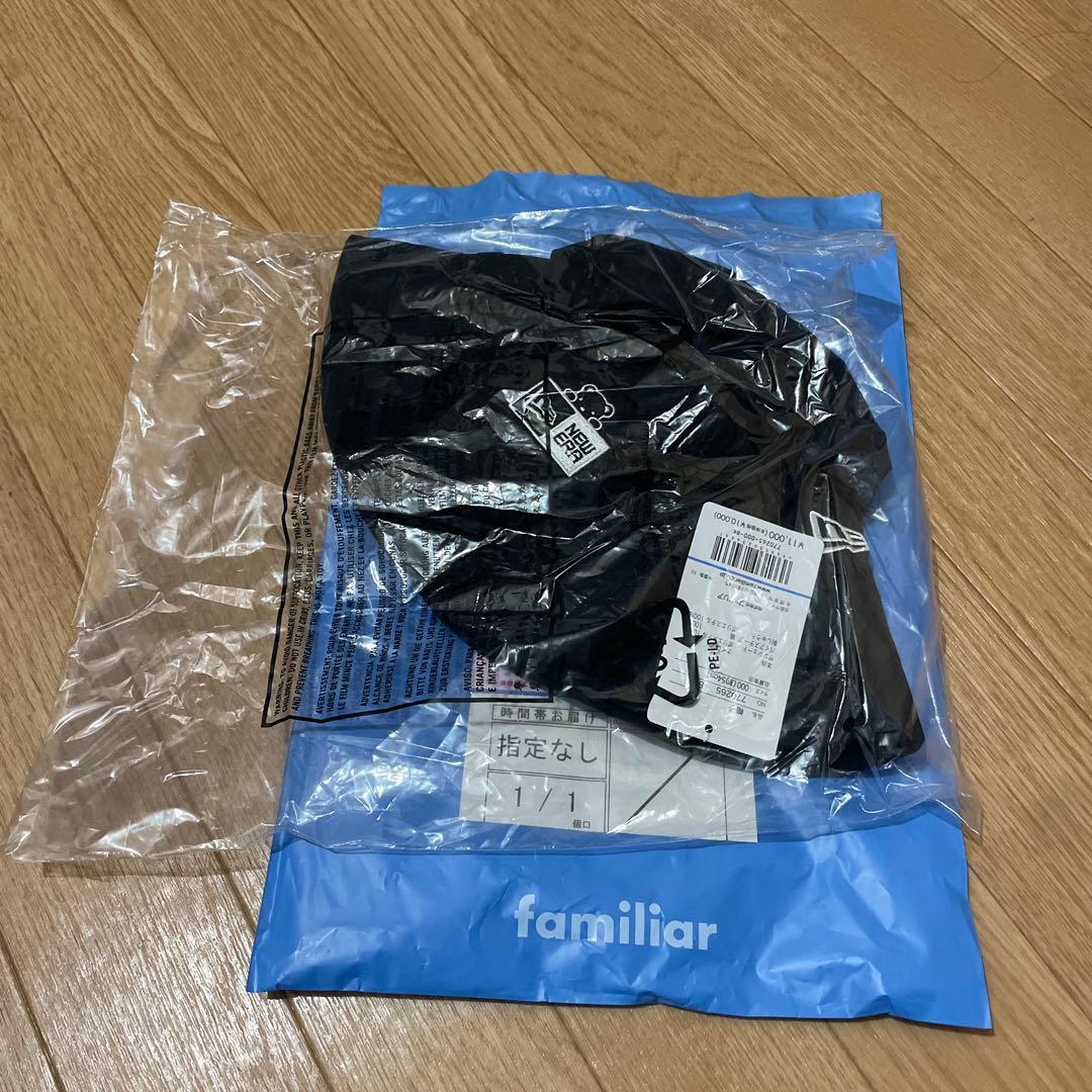 お値下げ　キッズ　New Era ブラックバケットハット familiar