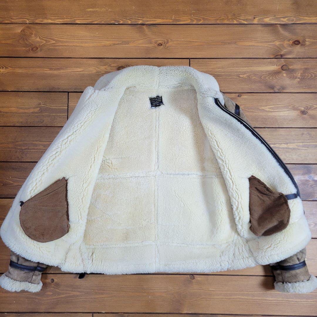 USA製 インシグニアレザー ムートンジャケット B-3 サイズ40