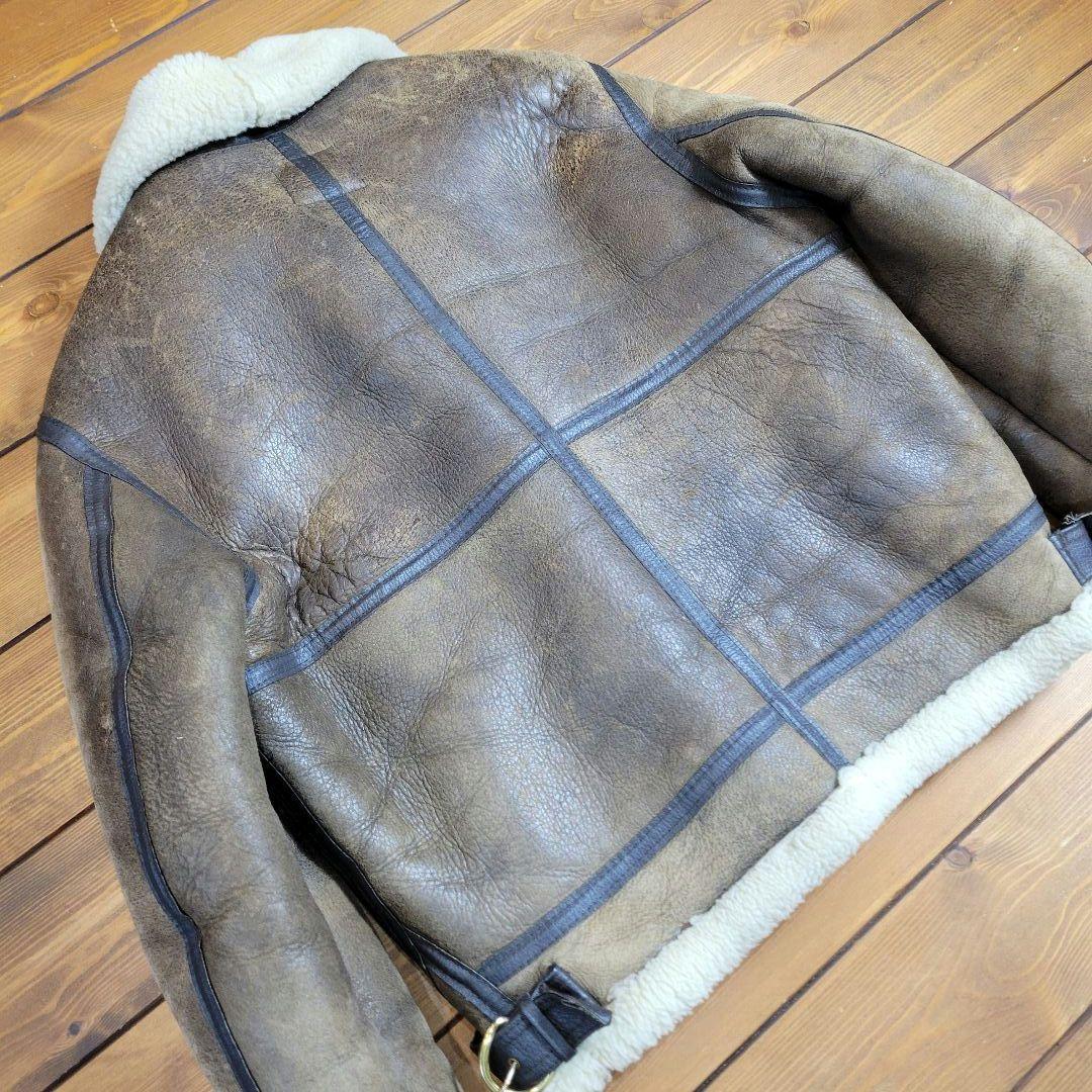 USA製 インシグニアレザー ムートンジャケット B-3 サイズ40