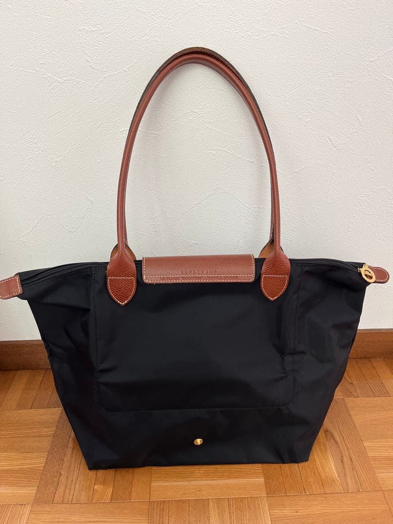 ロンシャン　ルプリアージュ　ショルダーバッグL ブラック