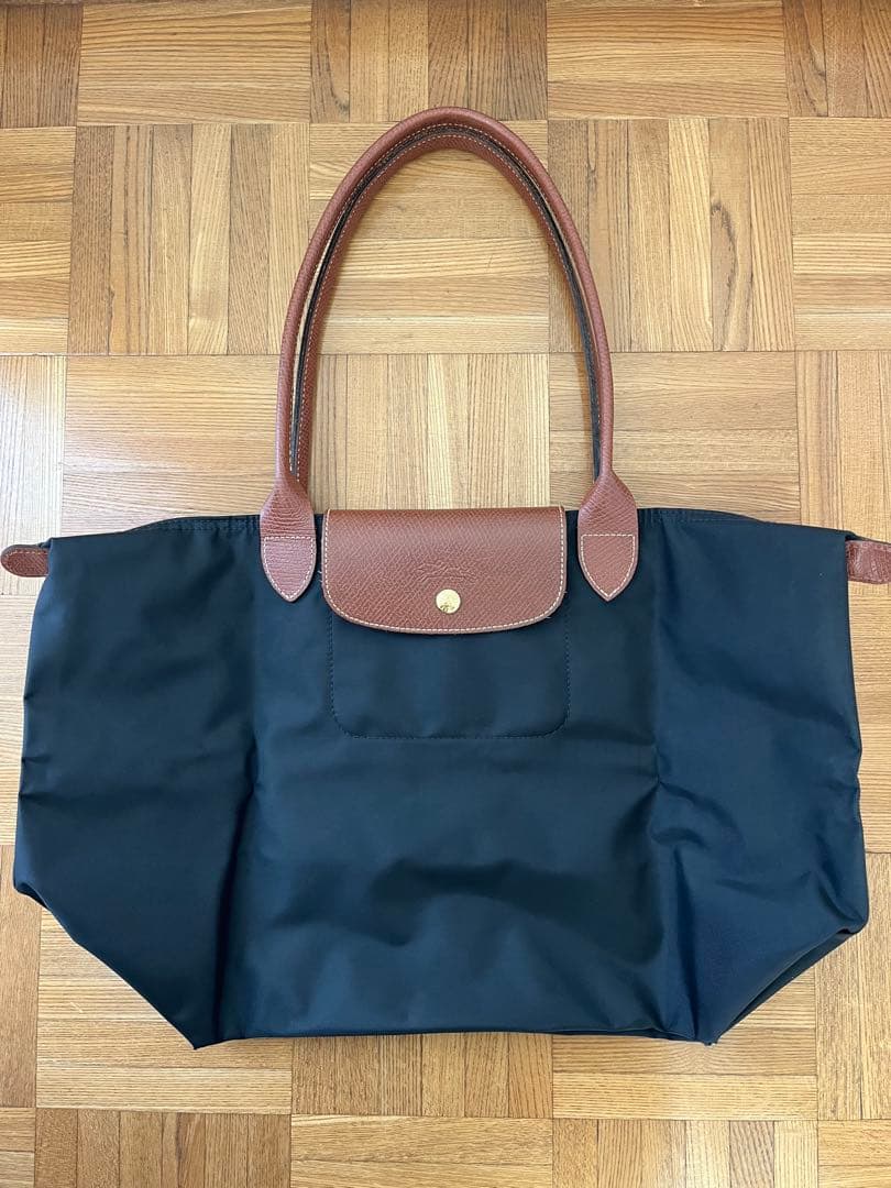 ロンシャン　ルプリアージュ　ショルダーバッグL ブラック