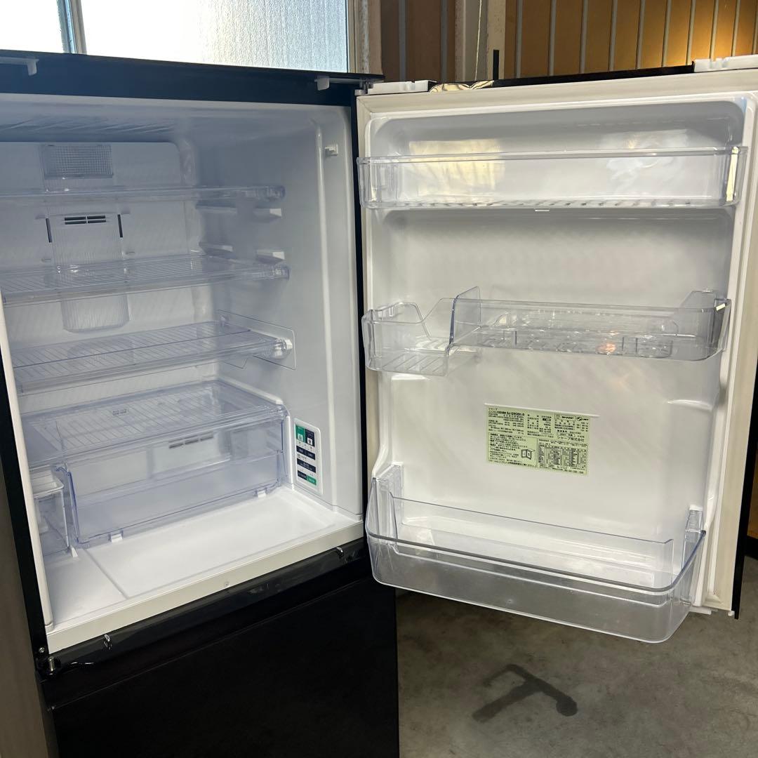 SHARP 2021年製 3ドア冷蔵庫 ワインレッド