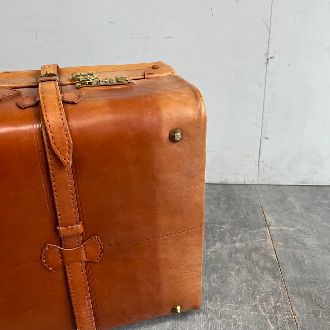 アンティーク レザー 本革 トランクケース 昭和レトロ z450