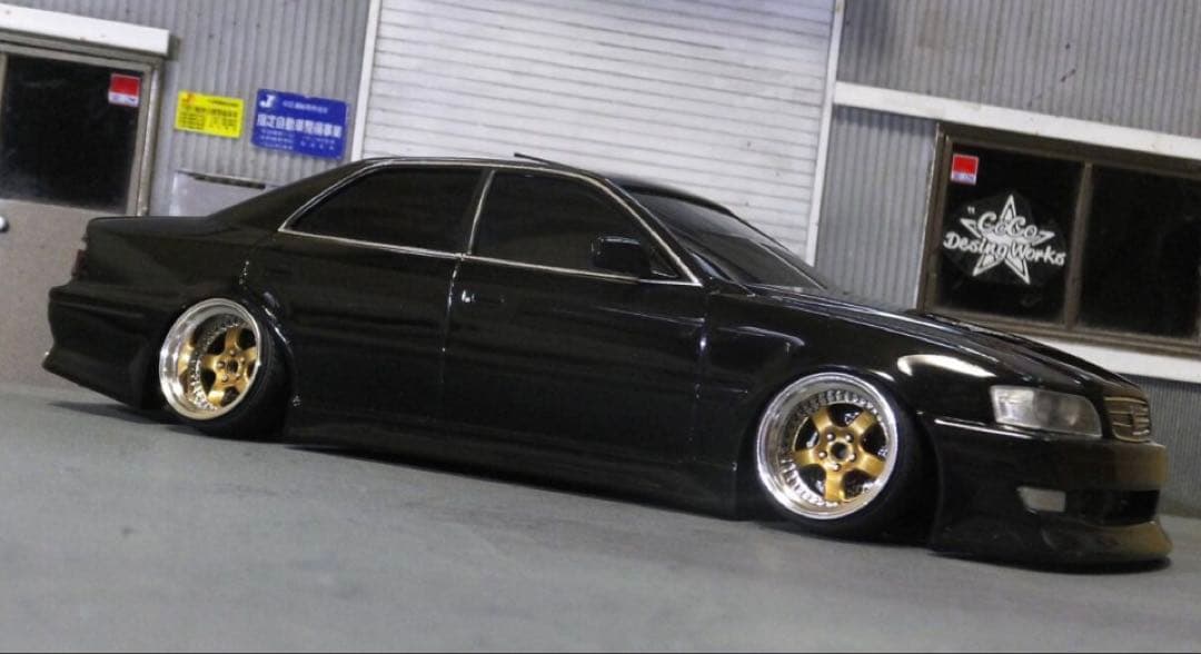 1/24 JZX100 チェイサー ツアラーV 完成品　足立仕様　ドリフト