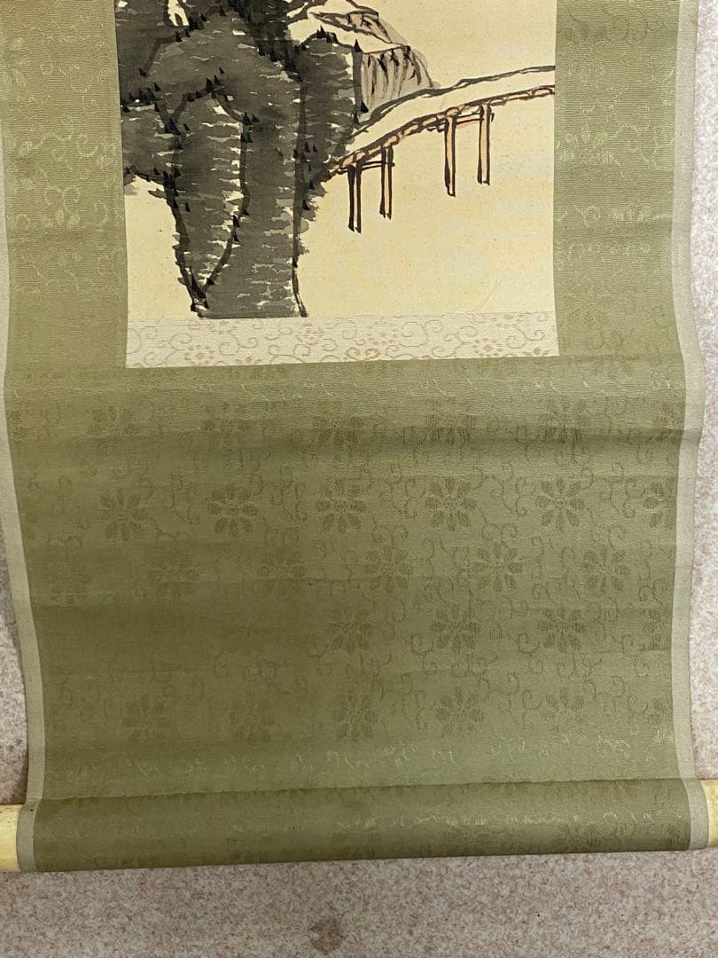 3-3038 山水画の掛け軸（掛軸）