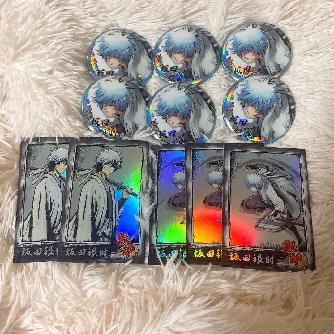 凪 銀魂 × MOUXUYY 水墨缶バッジ 水墨チェキ風カード 中国限定