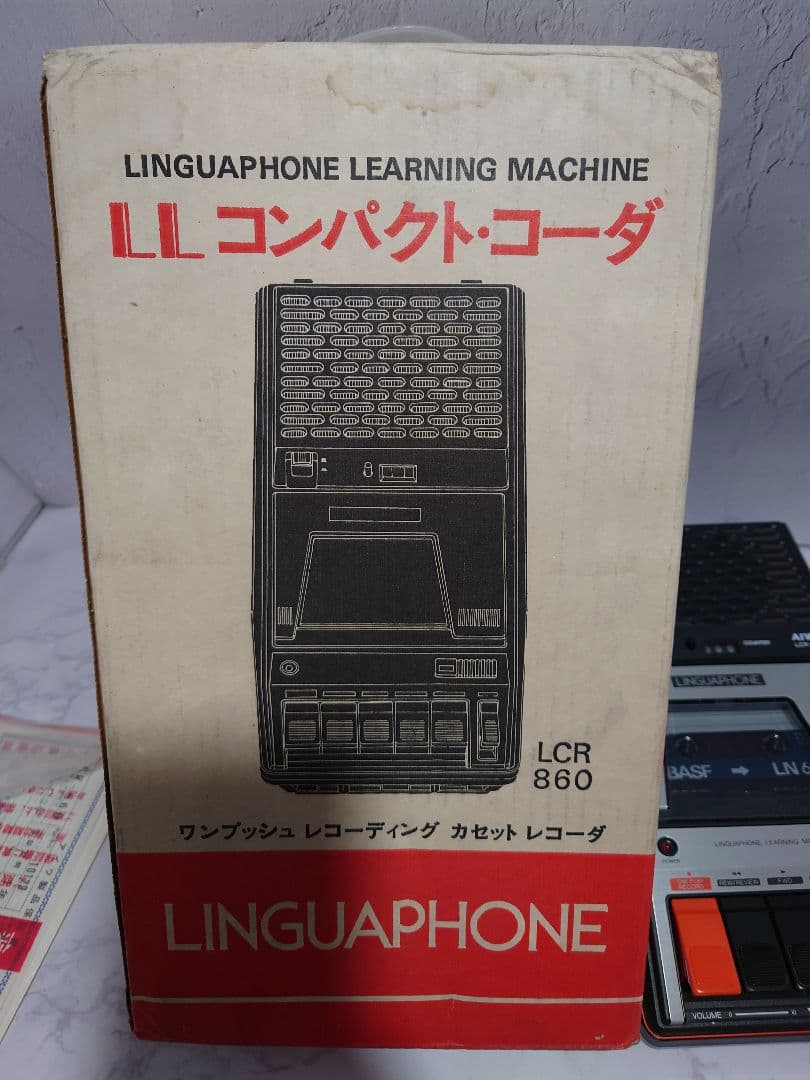 ワンプッシュレコーディングカセットレコーダー LLコンパクトコータ LCR860