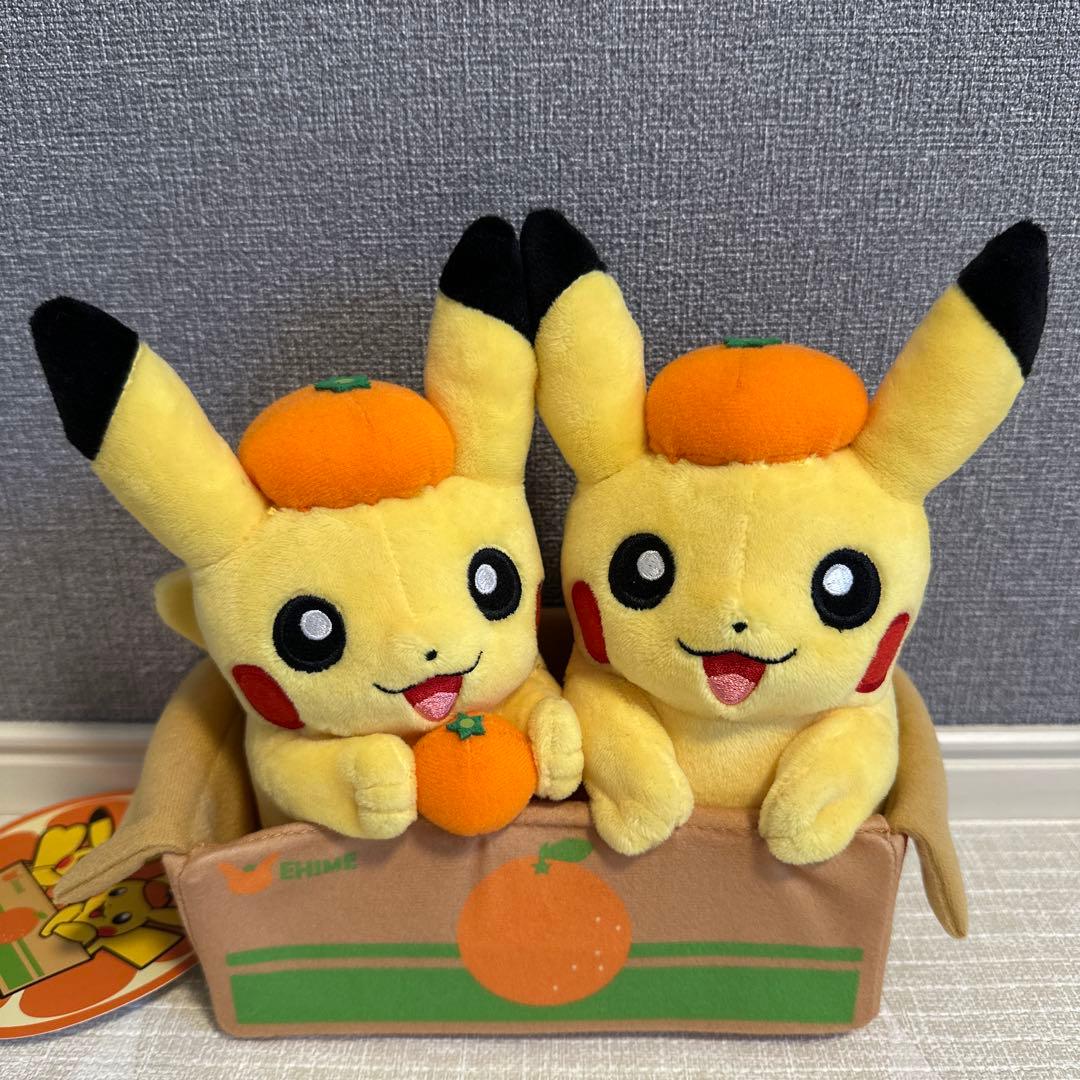 愛媛限定ポケモンセンター　ペアピカチュウぬいぐるみ