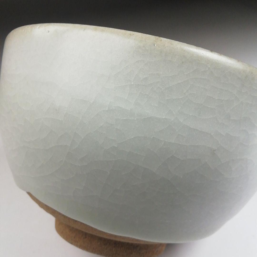 Ｔ４０４　茶碗　『鍋島　マット釉茶碗』『六代　小笠原長春』　共箱　抹茶碗　茶道具