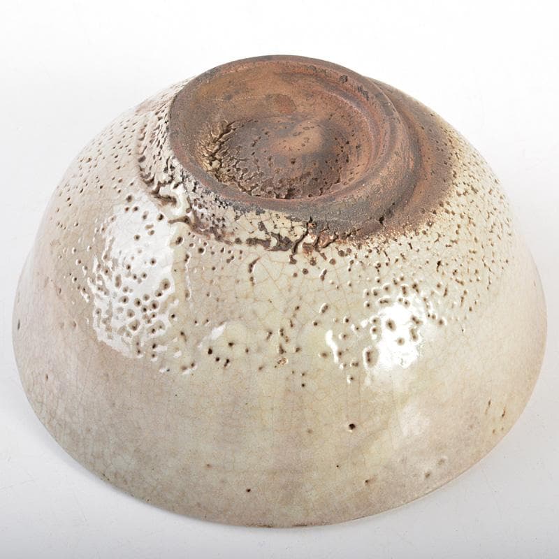 朝鮮美術　李朝　青井戸　堅手茶碗　時代箱　花押あり　V　R6787