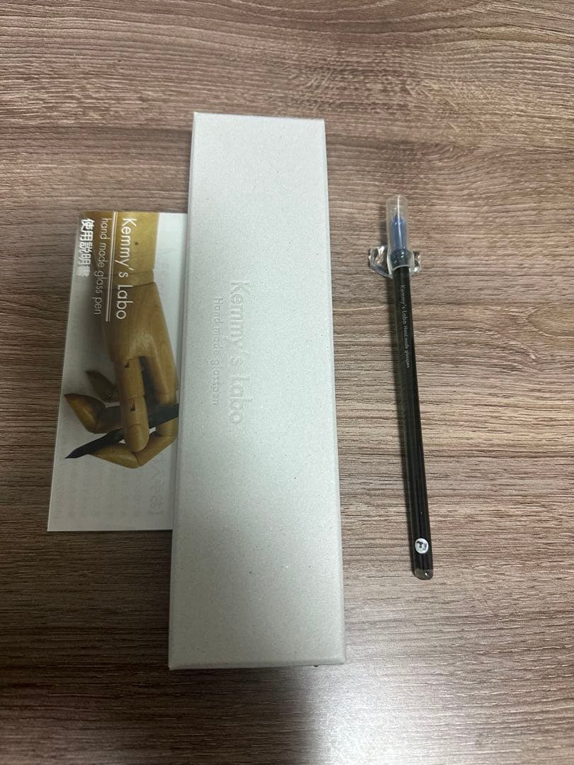 Kemmy’s Labo ガラスペン 細軸　特別色(トノリムインク新品2本付)