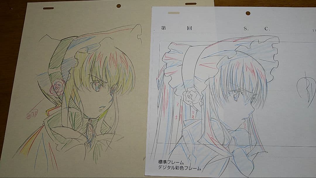 ローゼンメイデン　真紅　直筆原画