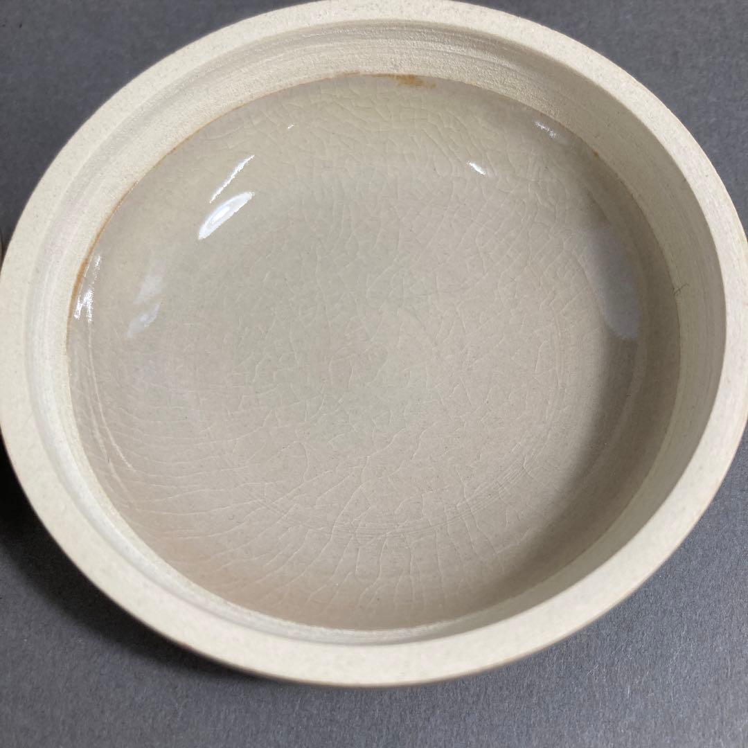 骨董品　茶道具　三葉葵　香合　五代　尾関作十郎　造　徳川美術館より拝領　S83K