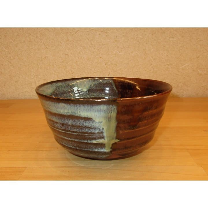 送料込み【逢絢亭】茶道具 茶碗 高取焼 掛分 亀井味楽