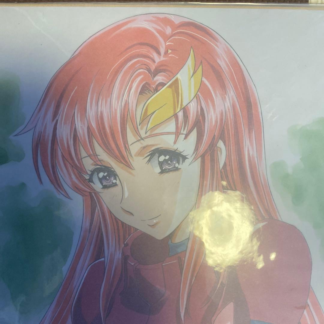 かわらじま晃直筆イラストサイン色紙　ラクス　クライン