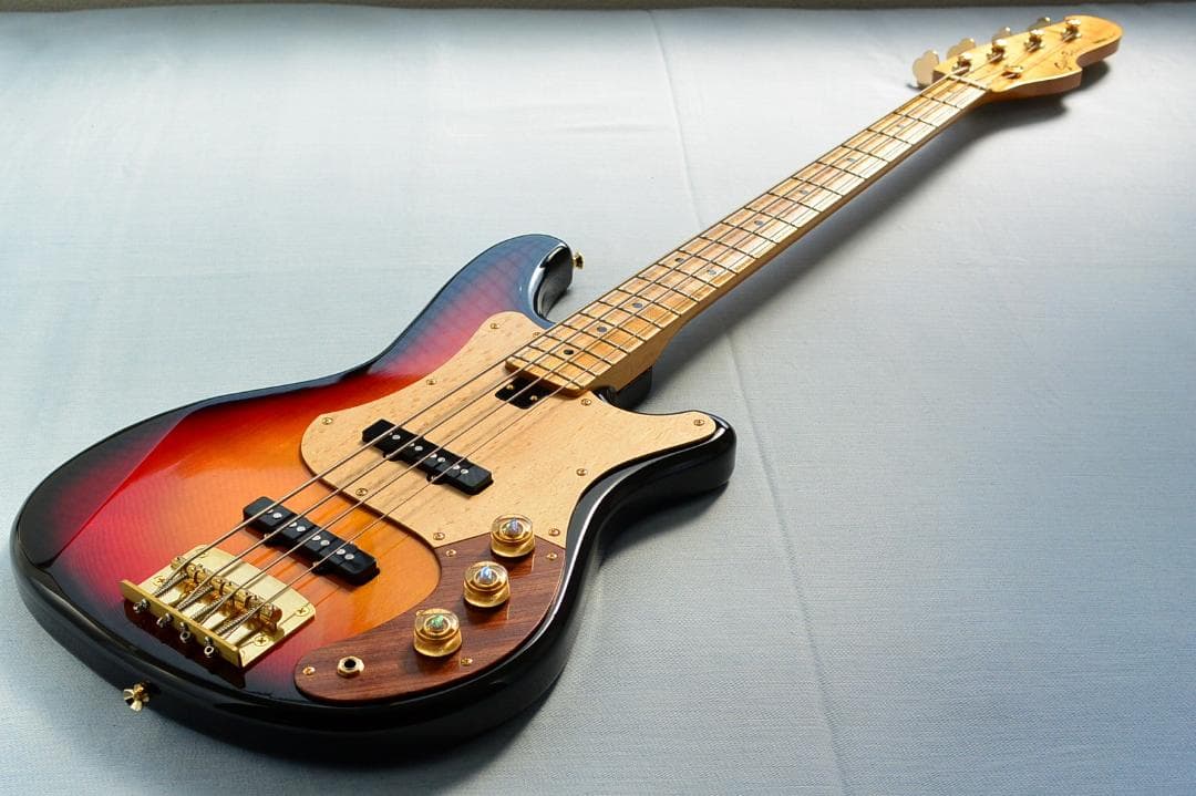 YAMAHA SB-600 特製パーツ多数 ブラスブリッジ＆ジョイントプレート等