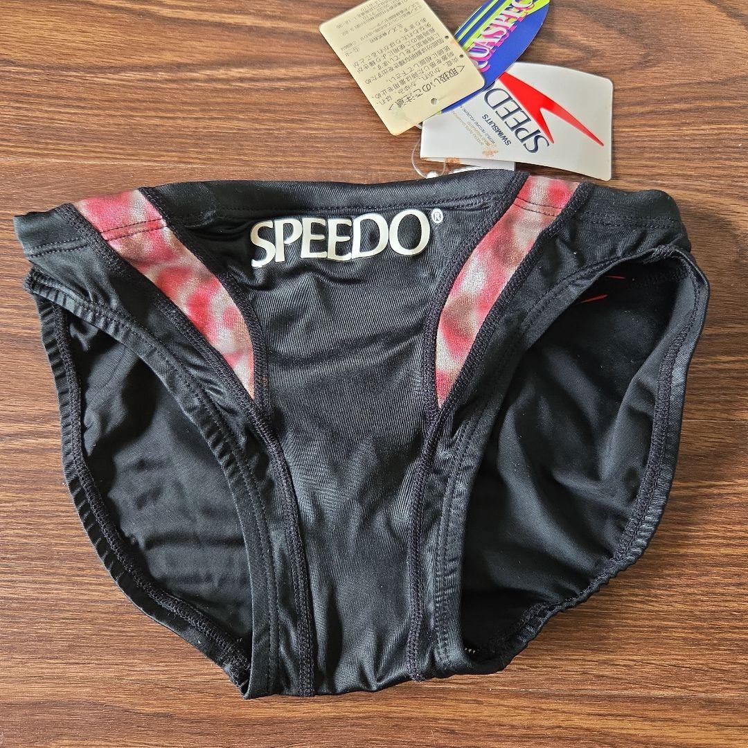 SPEEDO 競泳水着　競パン　ミズノ　 ブラック/レッド　L　レア
