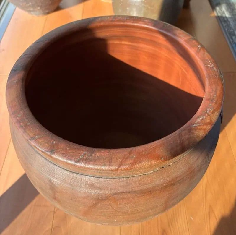 古備前焼　伊部陶苑　大壺　甕　鉢　アンティーク置物　骨董品