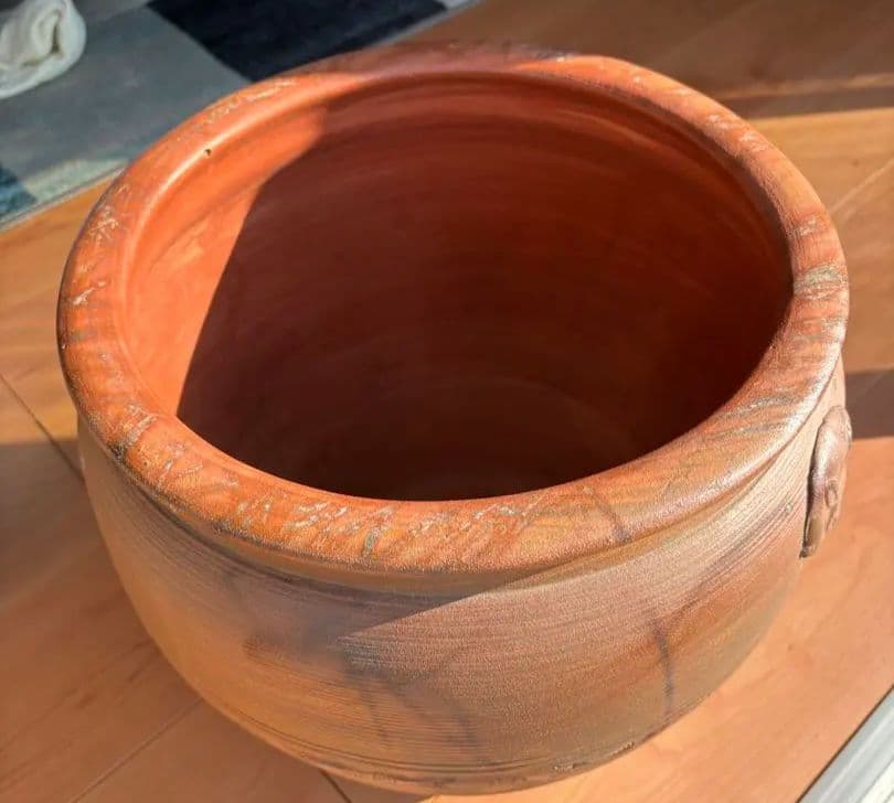 古備前焼　伊部陶苑　大壺　甕　鉢　アンティーク置物　骨董品