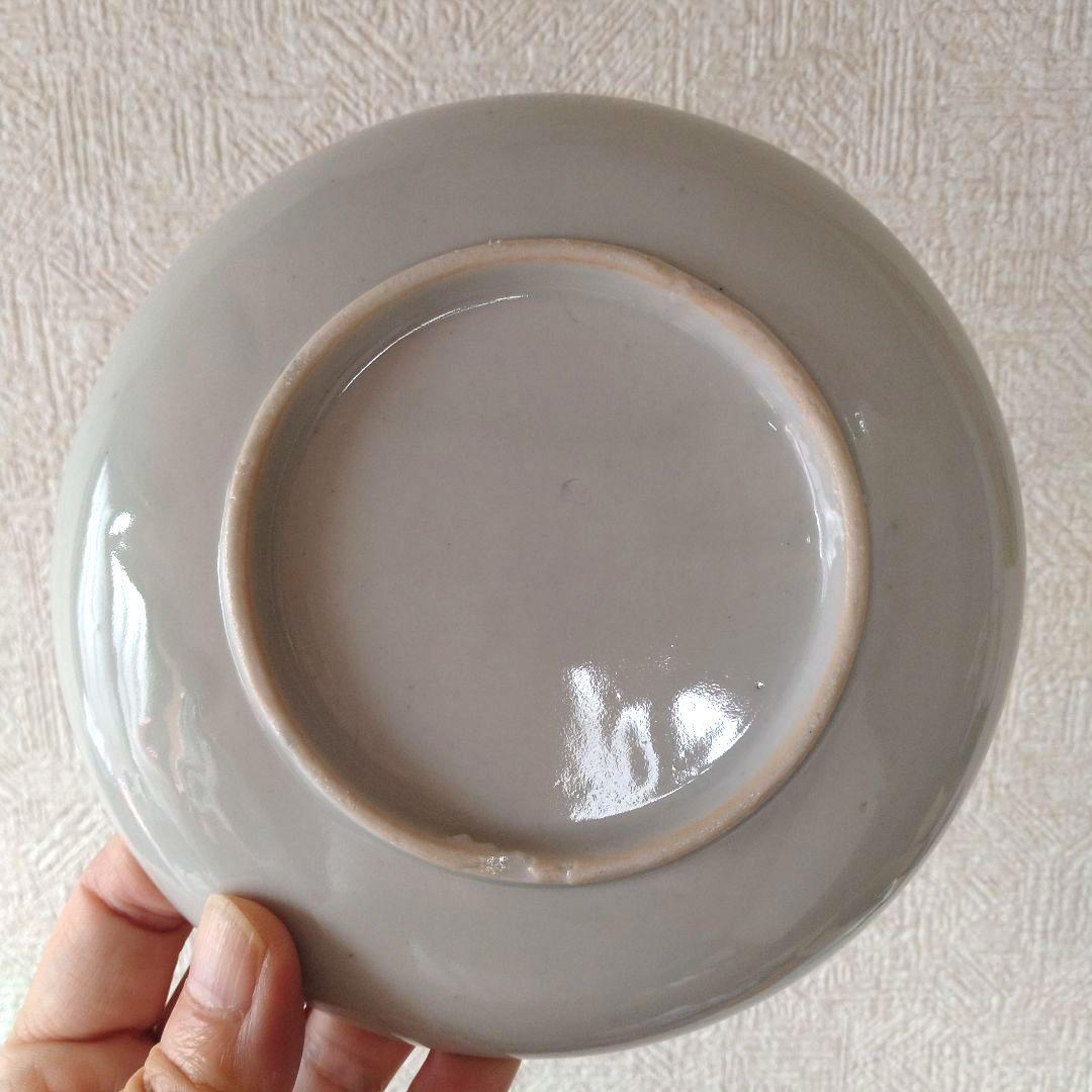 古伊万里明治印判芭蕉文平皿五客