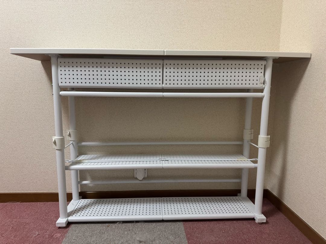 Bauhutte エクステンションデスク 昇降式 BHC-1200H-WH