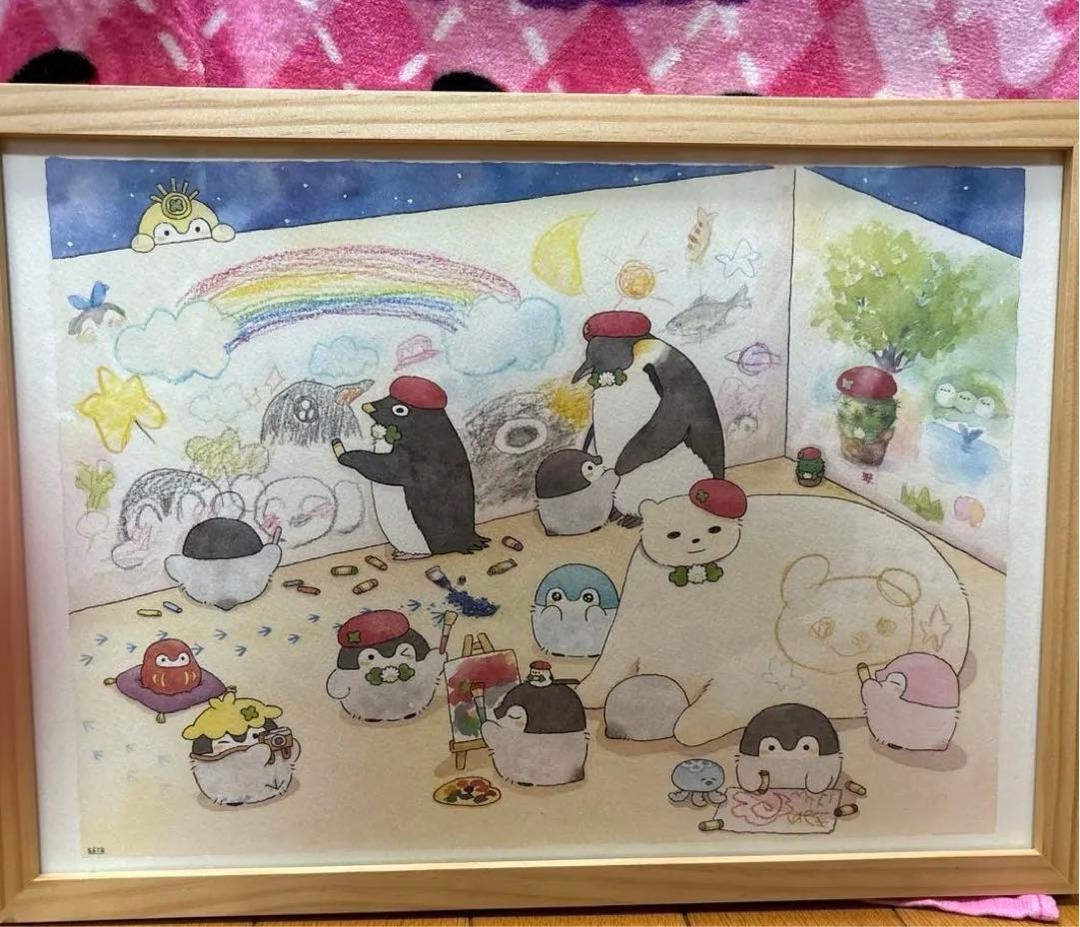 コウペンちゃん複製原画『みんなで準備中』