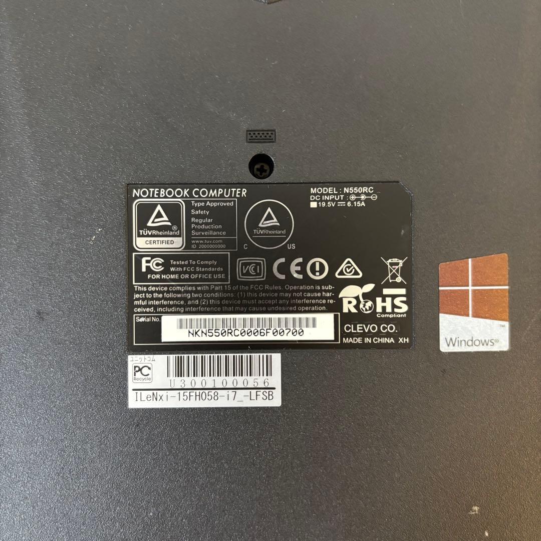 Mouse LEVEL ゲーミングノートパソコンi7第6世代 750GB