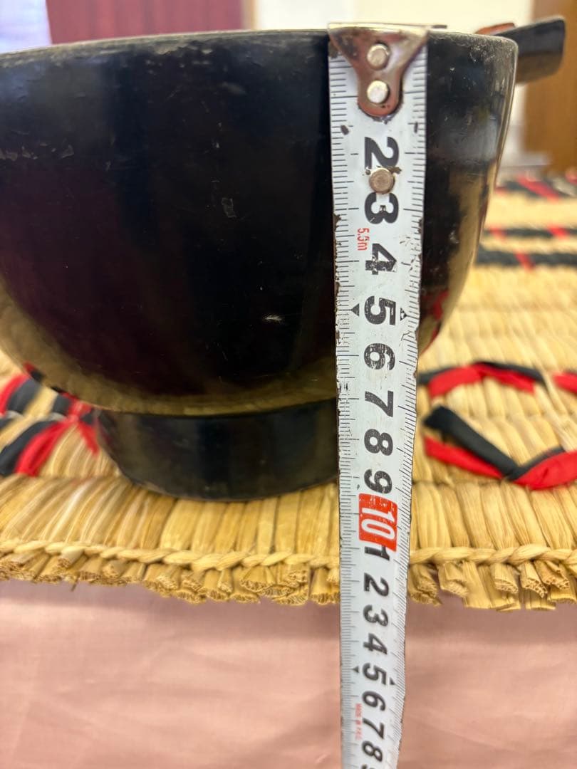 アイヌ　エトゥヌプ　片口　儀礼用　イヨマンテ　民具　漆器　根来塗り　明治〜戦前か