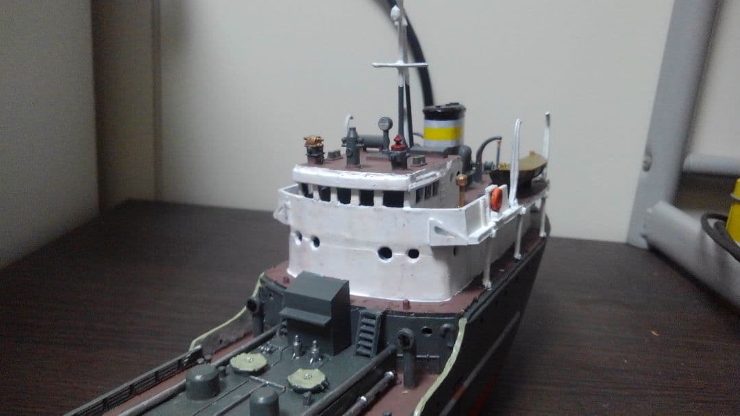 【再出品】完成品　タンカー　日新丸　貨物船　船　模型　1/130　ストラクチャー