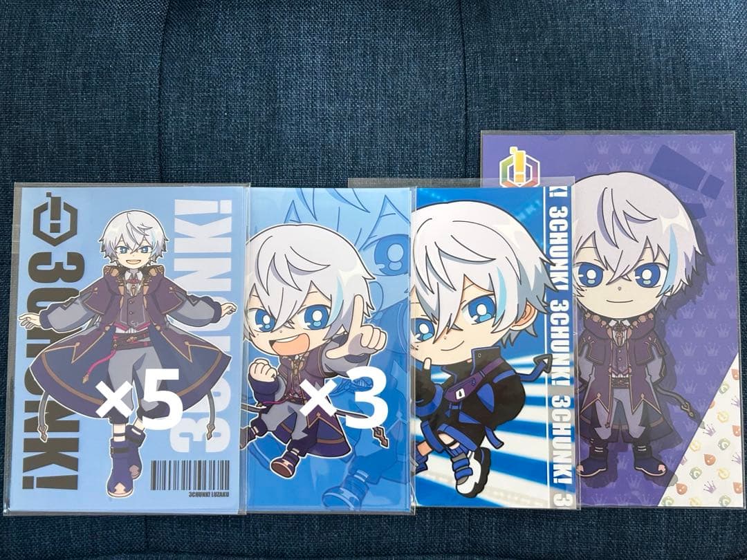 水月ルザク さんちゃんく！ 缶バッジ ブロマイド ポストカード