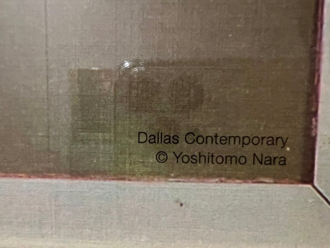 今だけ　奈良美智　ダラス美術館ポスター　額装