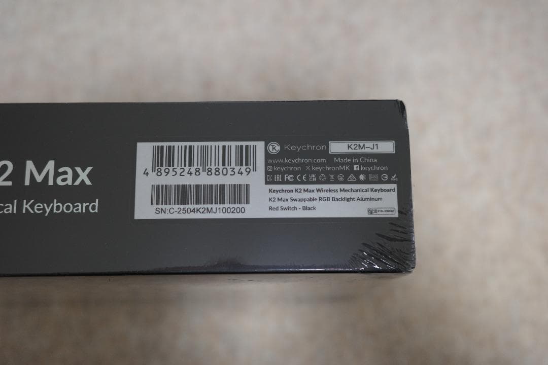 Keychron K2 Max 英語US配列 赤軸 RGB 未開封新品