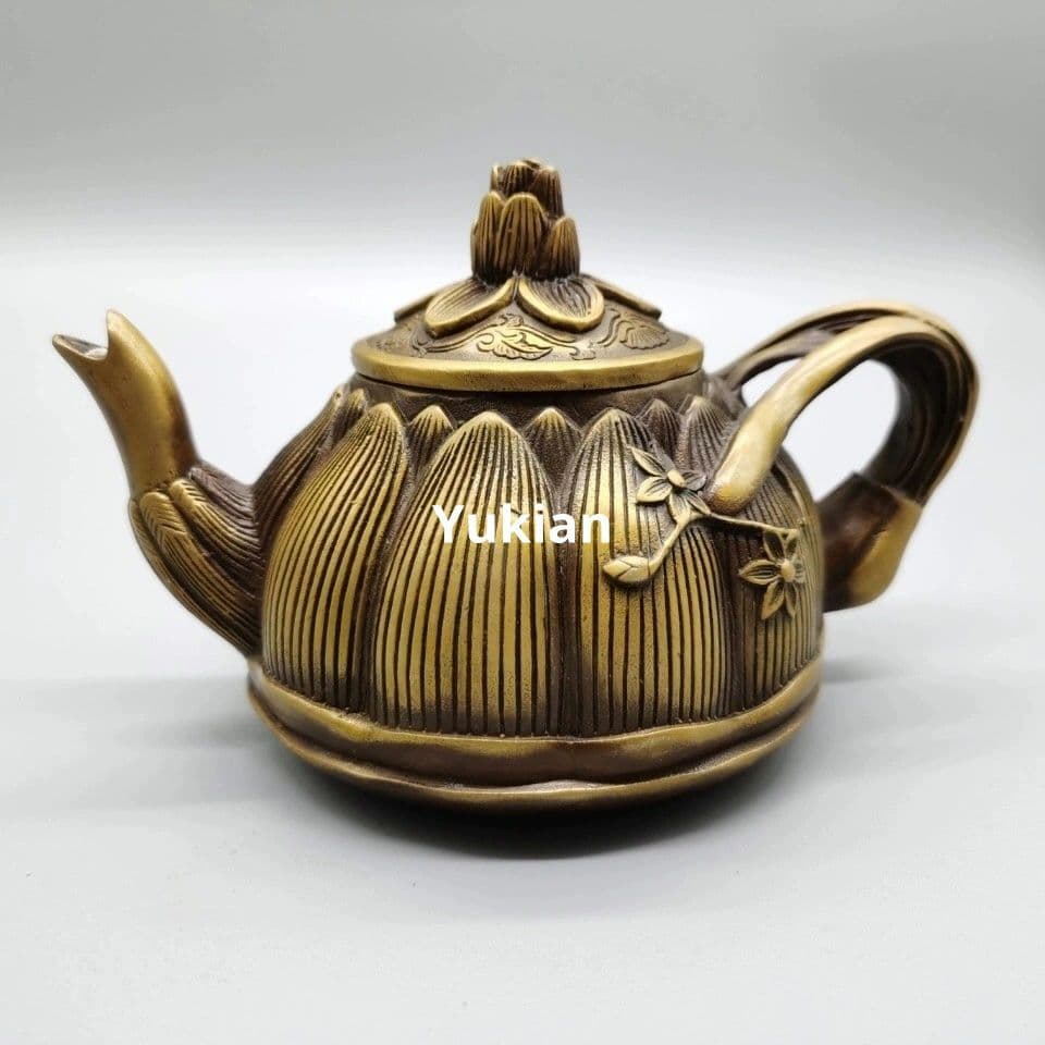 風水 置物 銅製 長寿銅壺 酒壺 茶壺 装飾品 工芸品 美術品