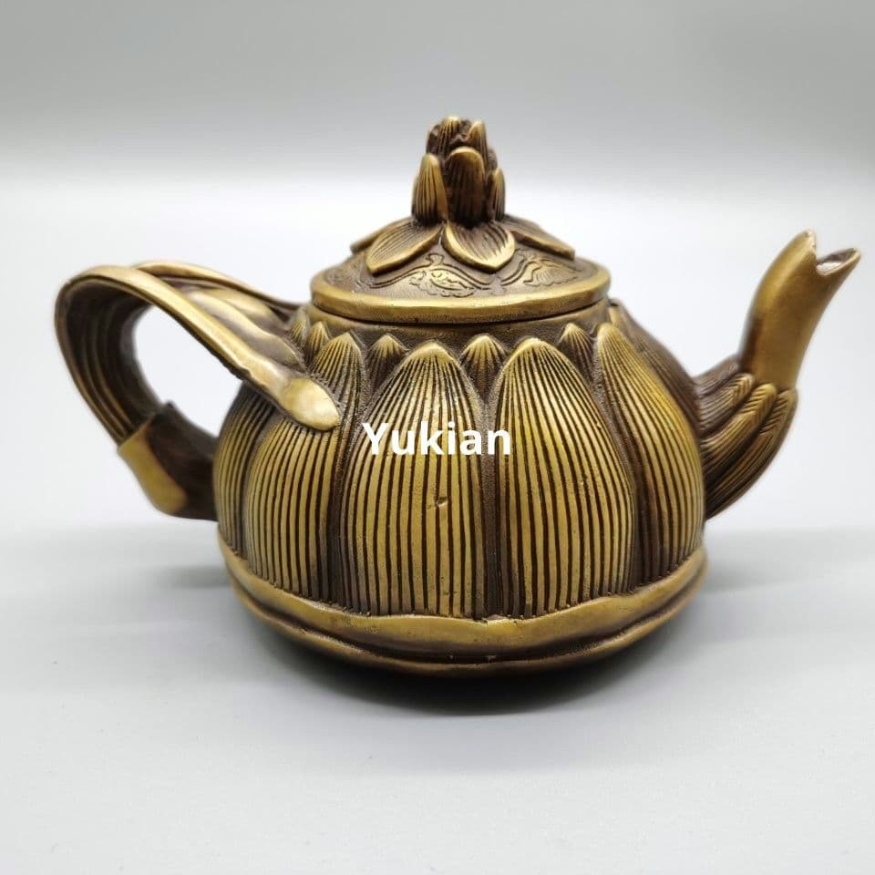 風水 置物 銅製 長寿銅壺 酒壺 茶壺 装飾品 工芸品 美術品