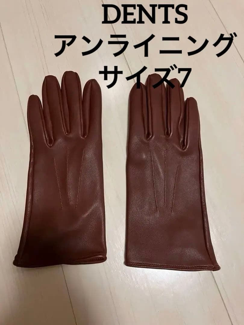 DENTS レザー手袋 イングリッシュタン　サイズ7